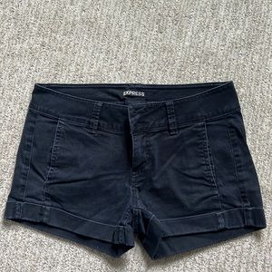 Express, size 0, black shorts